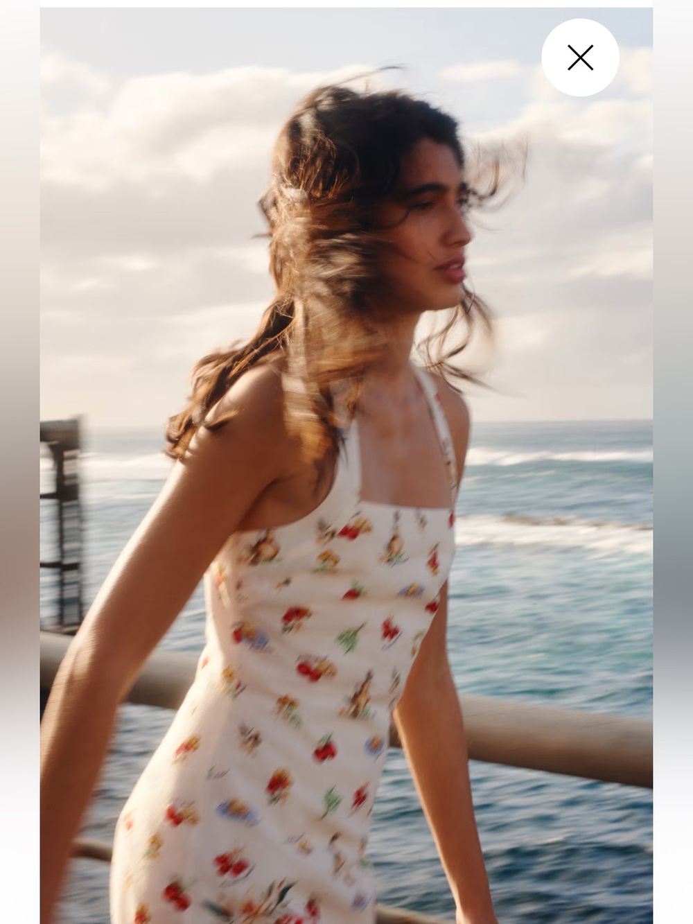 H&M TWIST-DETAIL PRINTED DRESS - Picture 6 of 7
